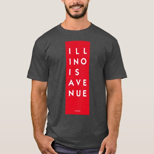 T-shirt Avenue Illinois (Devant)