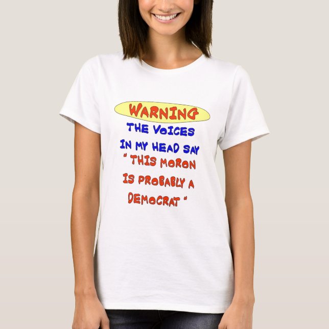 T-SHIRT AVERTIR LES VOIX DANS MA TÊTE DIT (Devant)