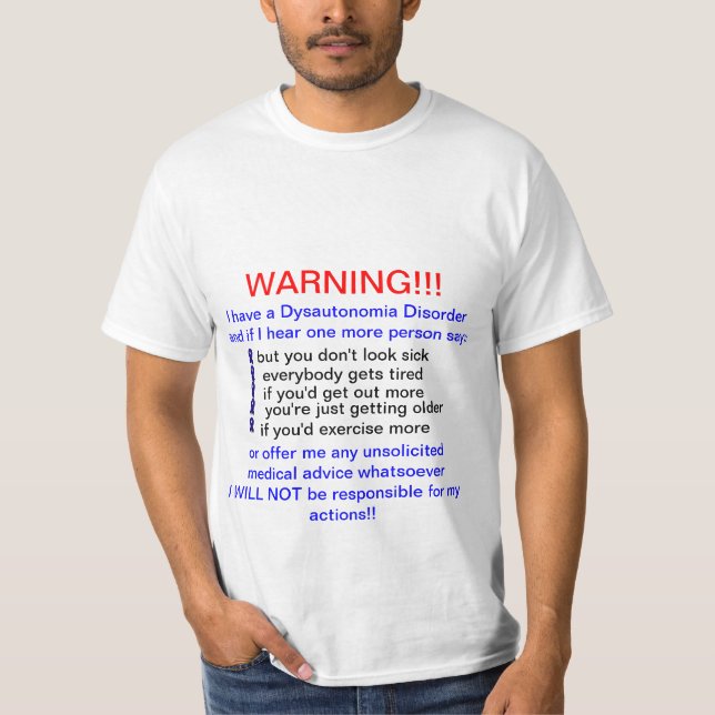 T-shirt Avertissement (Devant)