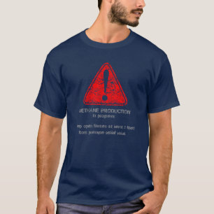 T-shirt Avertissement affligé ! Production 5 (avant) de