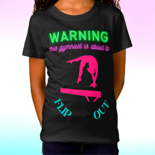 T-Shirt Avertissement Ce Gymnaste Est Sur Le Point De Deve