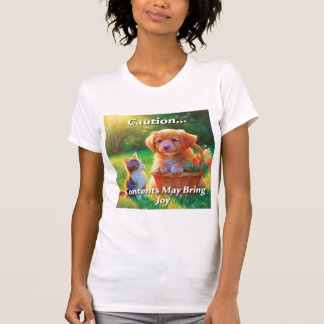T-shirt Avertissement...Contenu Peut Entraîner Joie