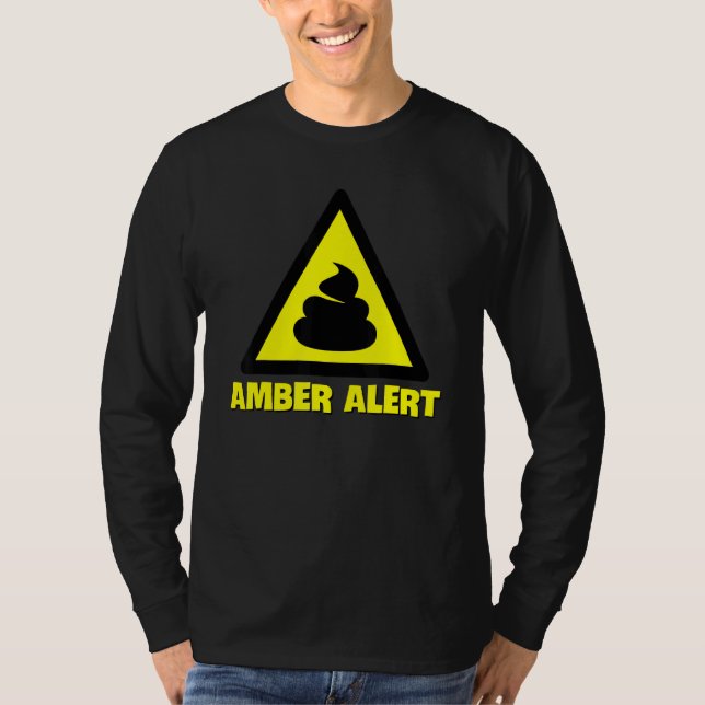 T-shirt Avertissement d'alerte orange (Devant)