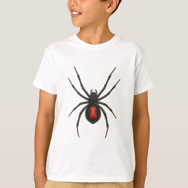 T-shirt Avertissement de la veuve : Spider de veuve noire (Devant)