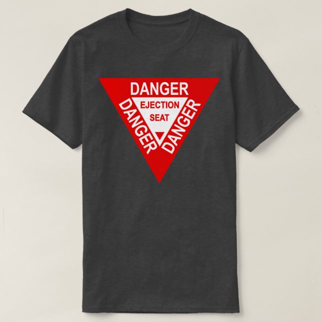 T-shirt Avertissement de siège d'éjection 2 (Design devant)