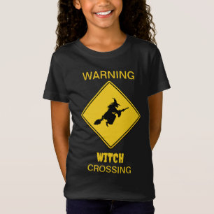T-Shirt Avertissement de sorcière Halloween