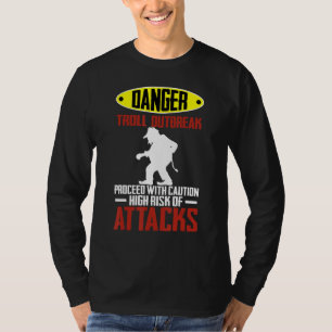 T-shirt Avertissement de troll norvège voyage touriste