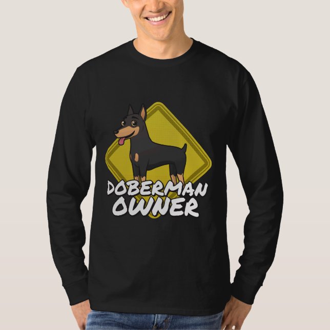 T-shirt Avertissement Doberman Owner 543 (Devant)