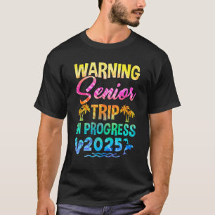 T-shirt Avertissement Drôle Classe De Voyage Senior De 202