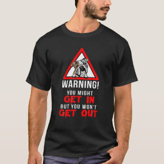 T-shirt Avertissement drôle Français Bulldog Amoureux des