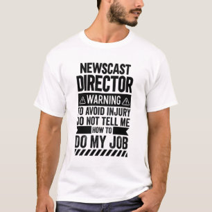 T-shirt Avertissement du directeur du journal