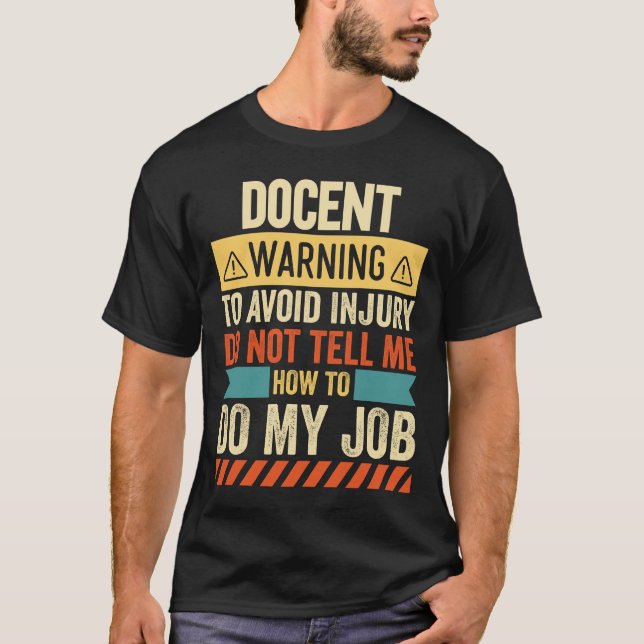T-shirt Avertissement du Docteur (Devant)
