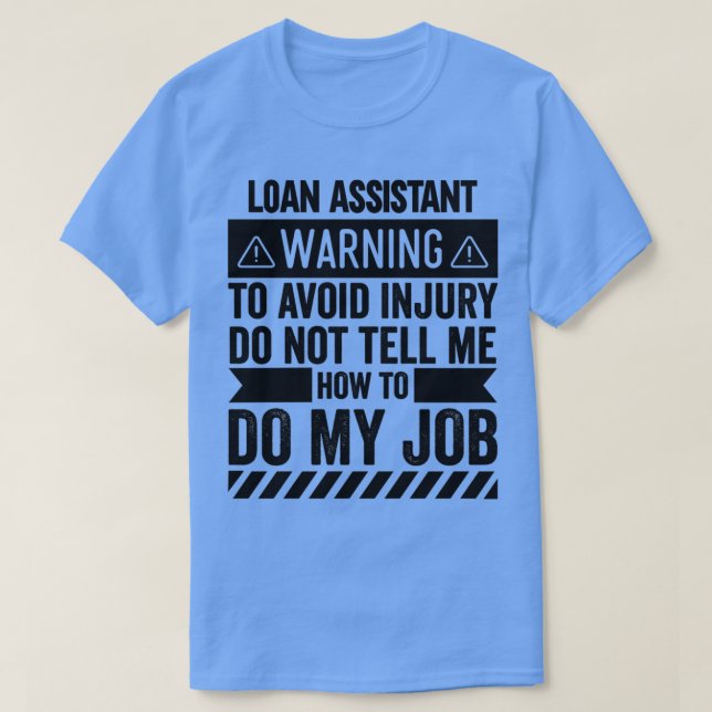 T-shirt Avertissement du Gestionnaire de prêts 2 (Design devant)