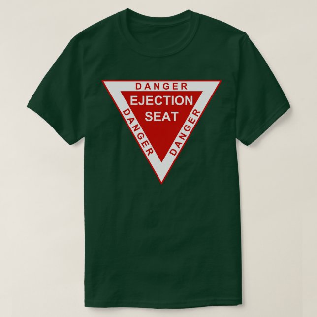 T-shirt Avertissement du siège d'éjection (Design devant)