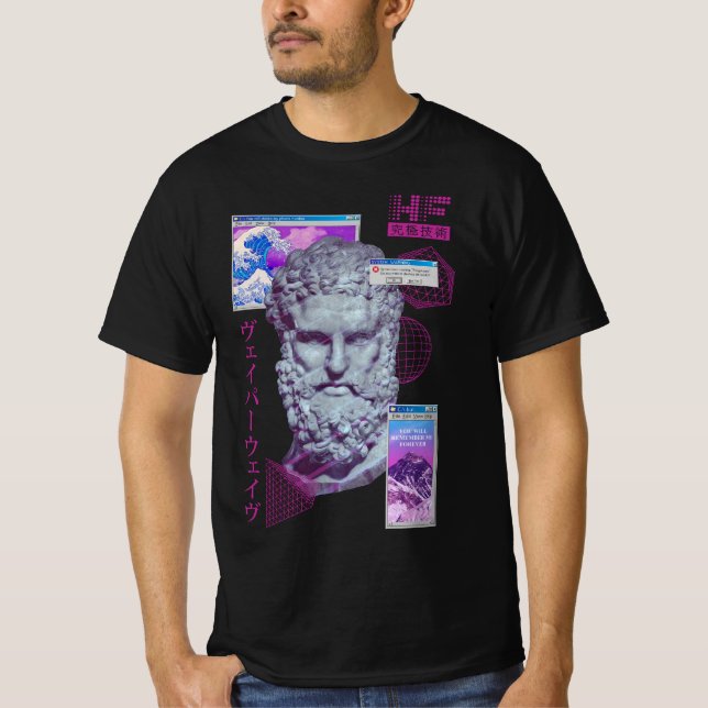 T-shirt Avertissement du système V01 (Devant)