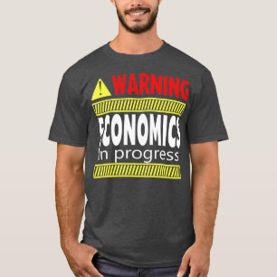 T-shirt Avertissement Économie En Cours Collège Diplôme