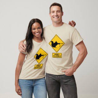 T-shirt Avertissement Écureuils armés