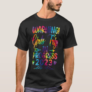 T-shirt Avertissement Filles Voyage En Cours Filles Voyage