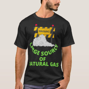 T-shirt avertissement grande source de gaz naturel 24