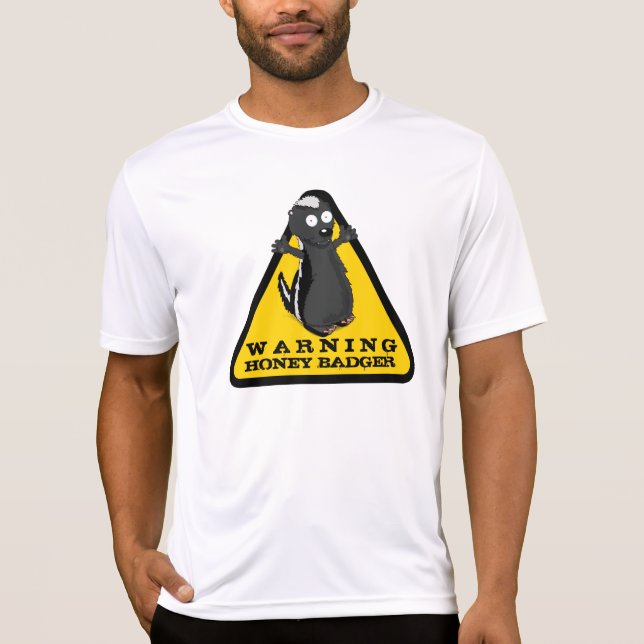 T-shirt Avertissement HONEY BADGER ! (Devant)