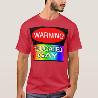 T-shirt AVERTISSEMENT instruit gay drôle Mème LGBT