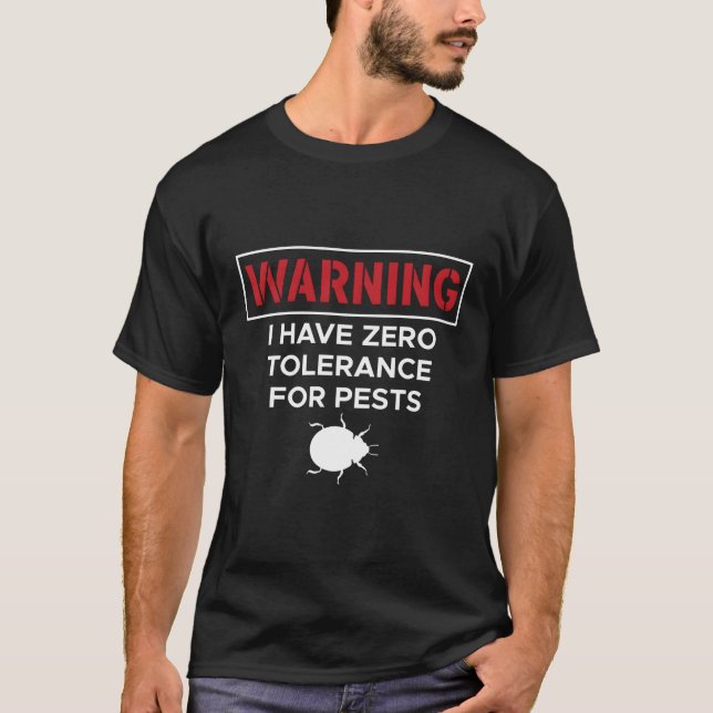 T-shirt Avertissement J'Ai Une Tolérance Zéro Pour Les Ani (Devant)