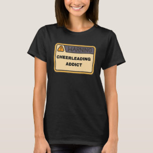 T-shirt Avertissement Je suis un mème addict Cheerleader