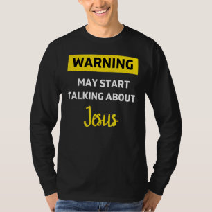 T-shirt Avertissement Jésus Drôle Chrétien Religieux Pas H