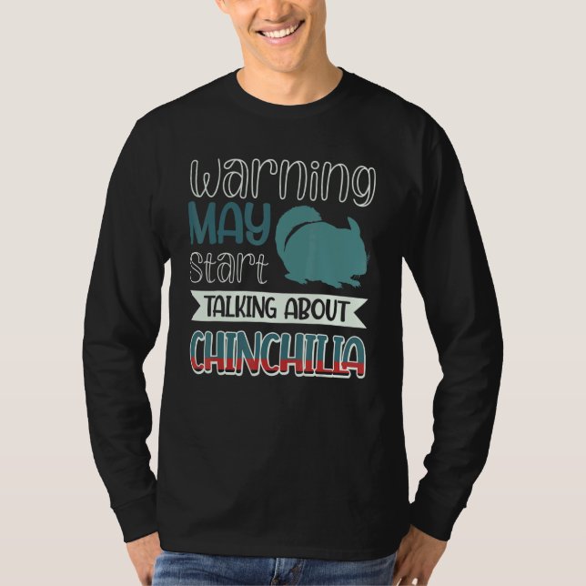 T-shirt Avertissement May St Parler De Chinchilla (Devant)