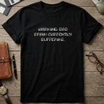 T-shirt Avertissement Papa Cerveau Actuellement en Tampon<br><div class="desc">Texte de jeu vidéo identifiable comparant la fatigue mentale à un tampon d'écran de chargement,  parfait pour les papas qui subissent une surcharge d'informations.</div>