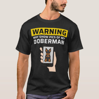 T-shirt Avertissement Peut Afficher Des Photos De Mon Dobe