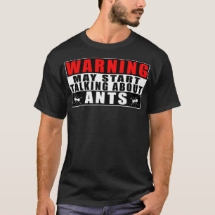 T-shirt Avertissement Peut Commencer À Parler Des Citation