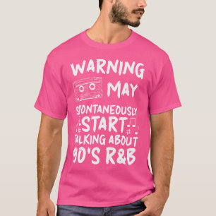 T-shirt Avertissement Peut Commencer À Parler D'Un Amoureu