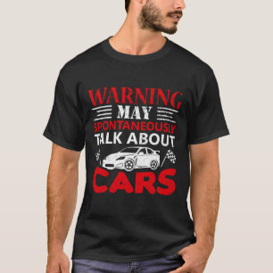T-shirt Avertissement Peut Commencer à Parler Spontanément