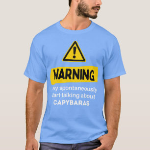 T-shirt Avertissement Peut Commencer Spontanément À Parler