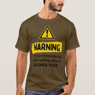 T-shirt Avertissement Peut Commencer Spontanément À Parler