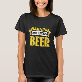 T-shirt Avertissement Peut Contenir Bière brasserie Bière