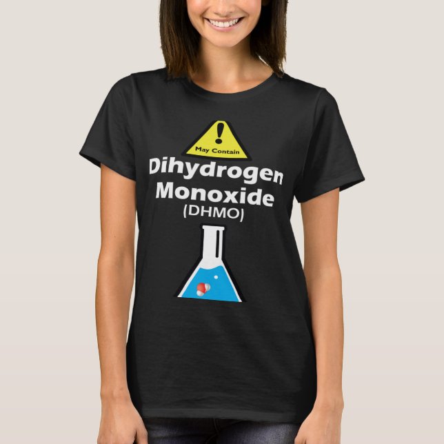 T-shirt Avertissement peut contenir DHMO Enseignant Scienc (Devant)