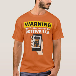 T-shirt Avertissement Peut Montrer Des Photos De Ma Famill
