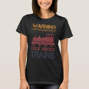 T-shirt Avertissement Peut Parler Spontanément De Citation