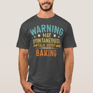 T-shirt Avertissement Peut Parler Spontanément De T-Shir À