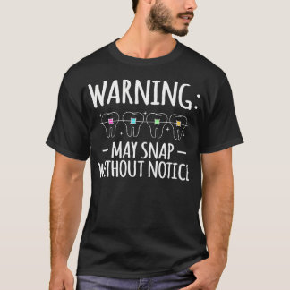 T-shirt Avertissement Peut Se Casser Sans Préavis Attaches