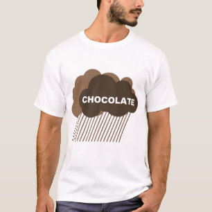 T-shirt Avertissement : Pluie de chocolat