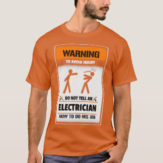 T-shirt Avertissement Pour éviter les blessures Ne pas en