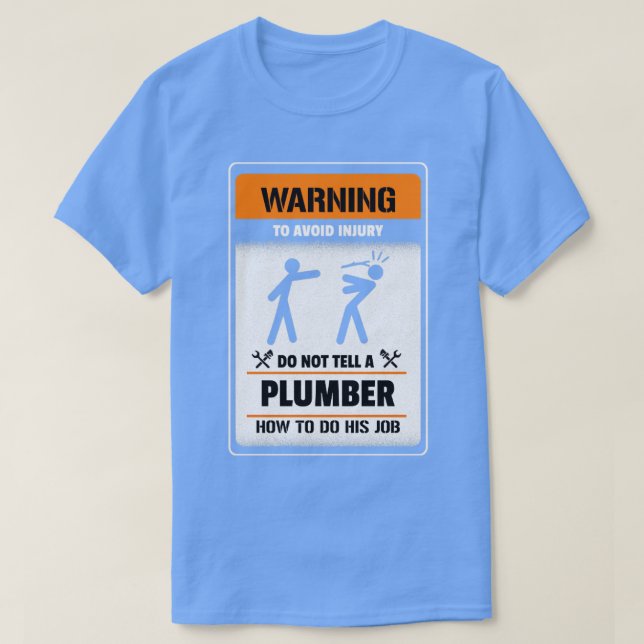 T-shirt Avertissement Pour éviter une blessure Ne dites pa (Design devant)