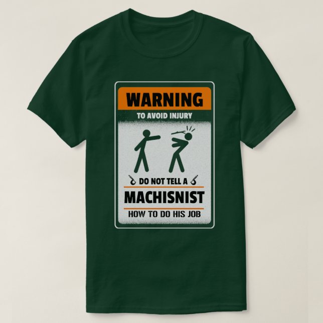 T-shirt Avertissement Pour éviter une blessure Ne pas dire (Design devant)
