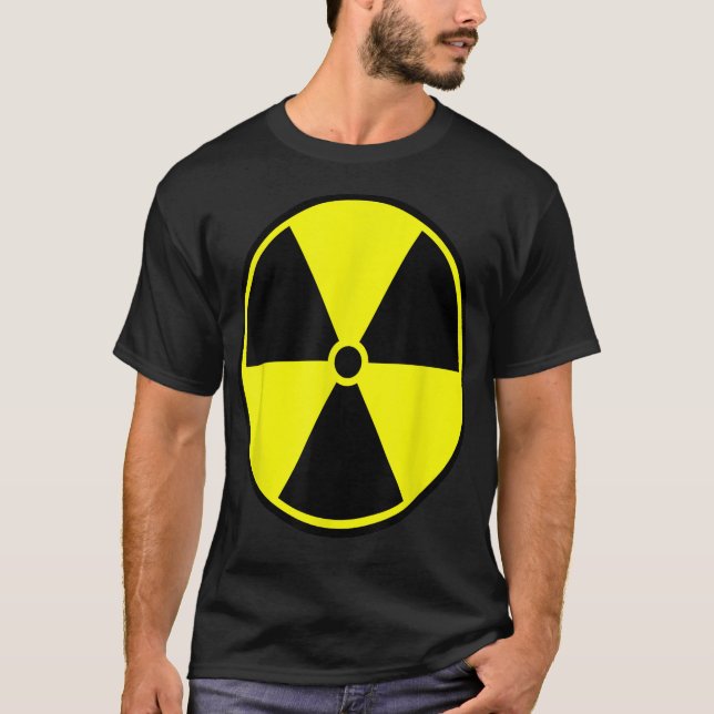T-shirt Avertissement Radiation radioactive Risque Warni n (Devant)