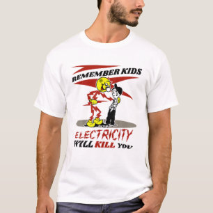 T-shirt Avertissement Reddys Kilowatts, L'Électricité Va T