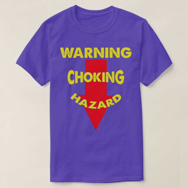 T-shirt Avertissement Risque de choc (Design devant)