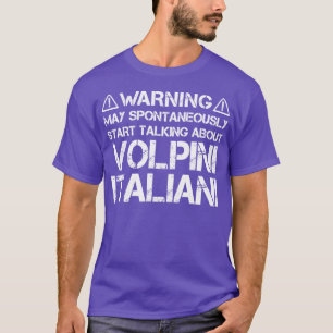 T-shirt Avertissement Volpino Italiano